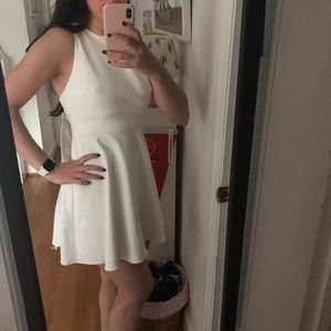 Zara White Crossover Dress